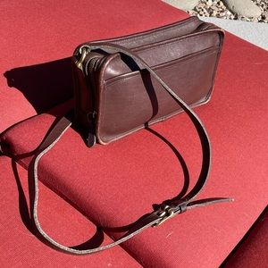 💕 Coach brown vintage leather rare medium shoulder bag 💕